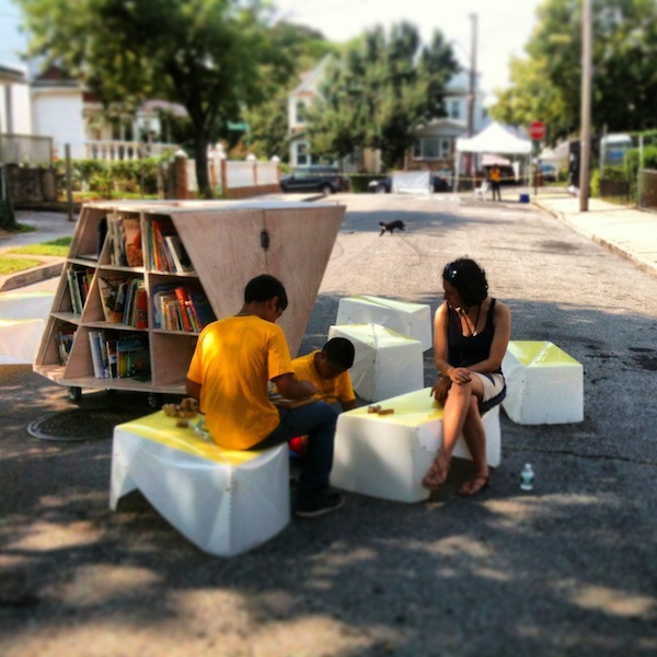 Uni brings reading to Jamaica Play Street.