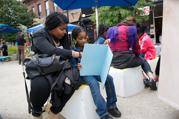 Creating a reading room in Clinton Hill, Brooklyn