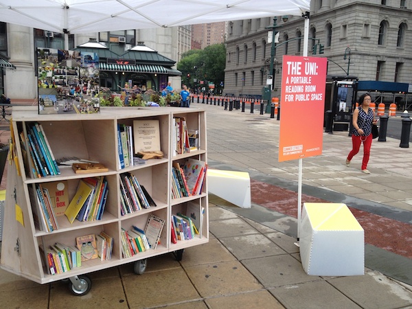 Uni reading room at NYC DOT Summer Streets