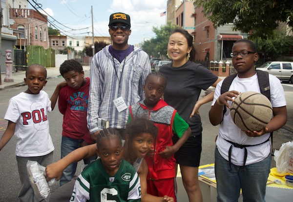 Uni reading room at Bronx Play Street, Summer 2014 (p2)