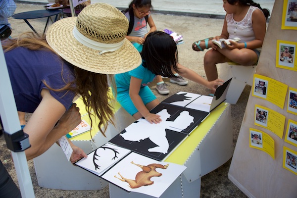 The Uni portable reading room at Diversity Plaza July 11, 2015.