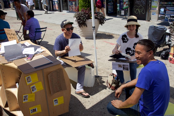 The Uni portable reading room at Diversity Plaza July 25, 2015.