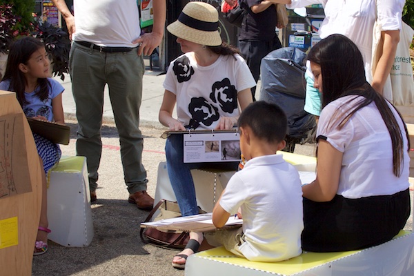 The Uni portable reading room at Diversity Plaza July 25, 2015.