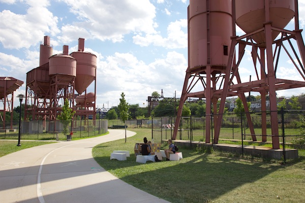 Uni begins Bronx residency at Concrete Plant Park next to Swale, a floating farm